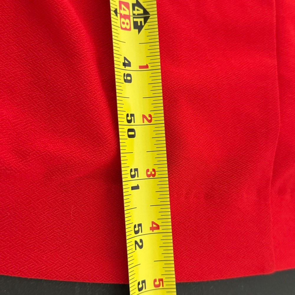 Solace London Lorena Midi Dress Women 8 Red Plunge Knot Draped Cocktail Formal - Picture 12 of 14